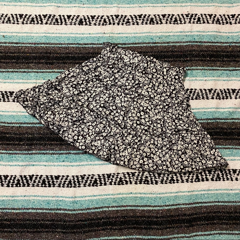 Floral skater skirt shein